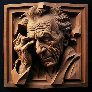 3D model Harry Slechberg American artist (STL)